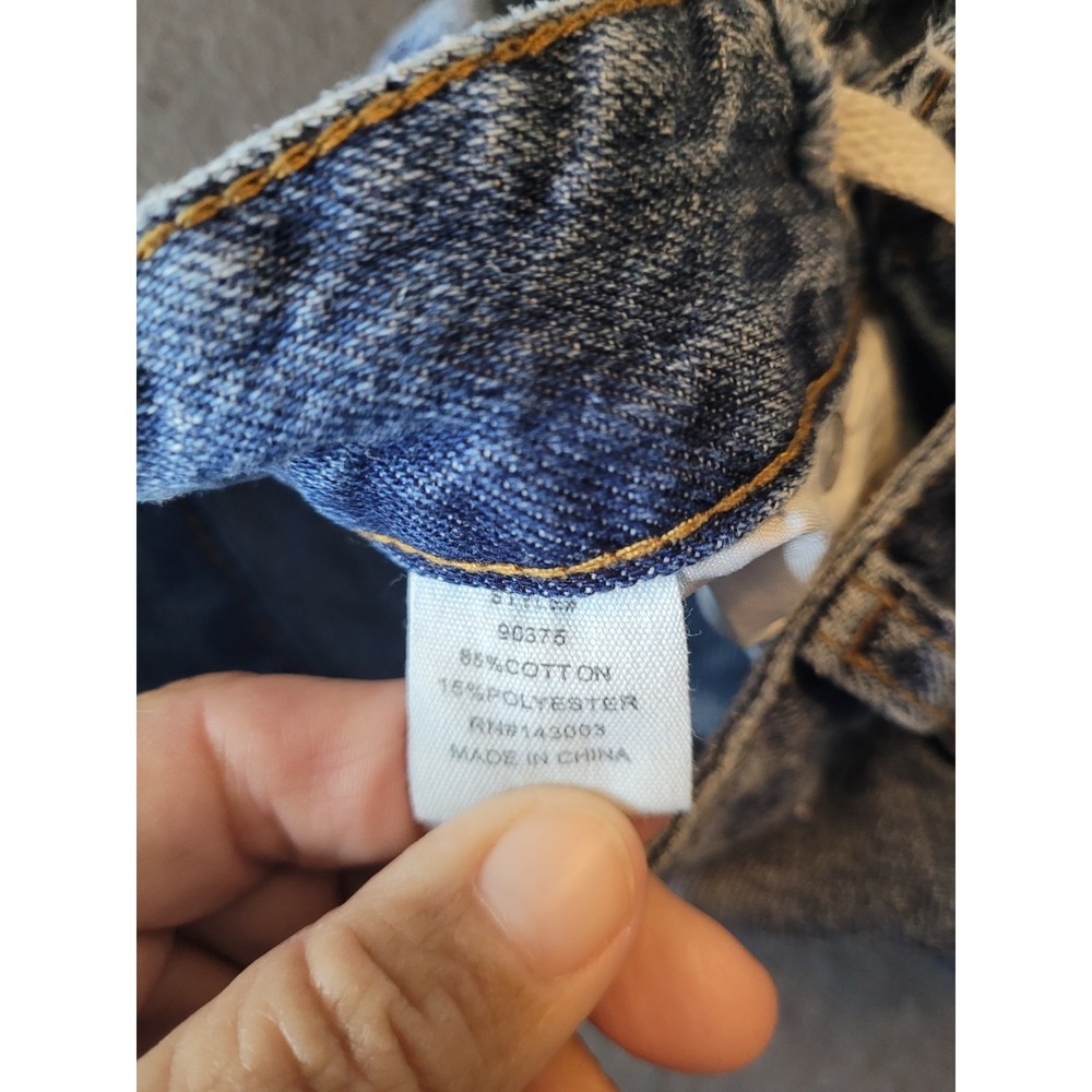 SOHO Women's Blue Light Wash Denim Straight Leg Mid Rise 5-Pocket Embroidered - Picture 8 of 10